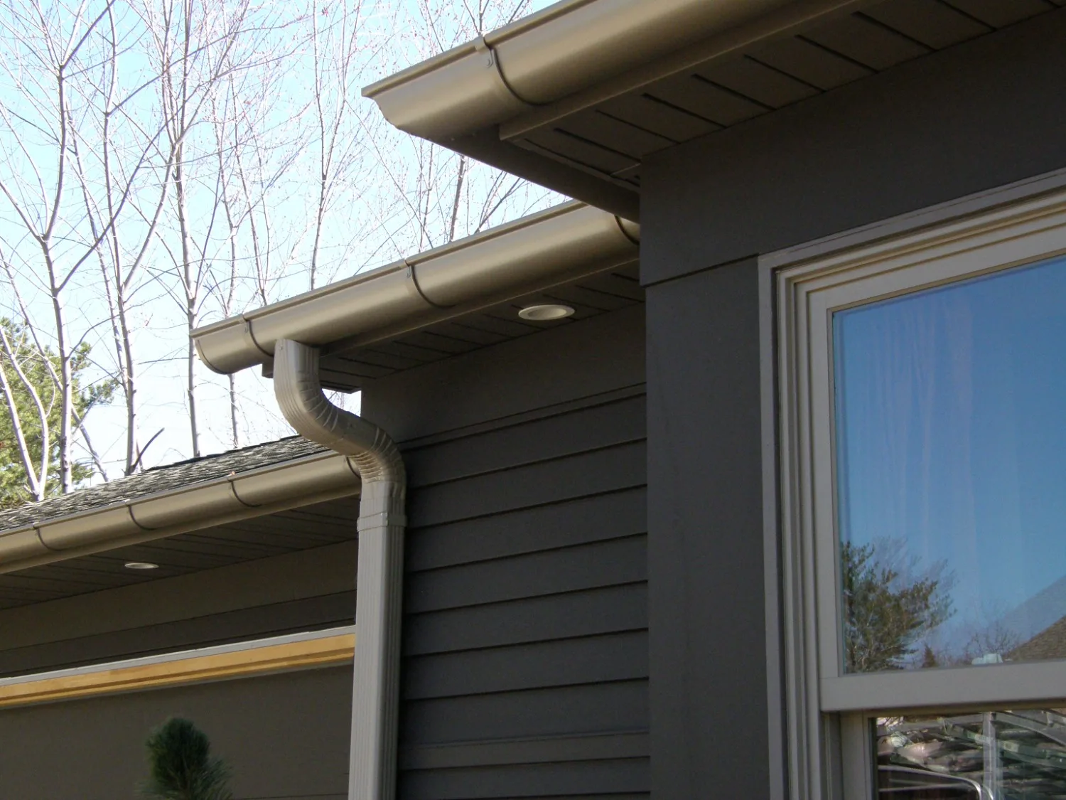 Half-Round Gutters installation