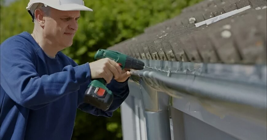 Gutter cleaning and repair